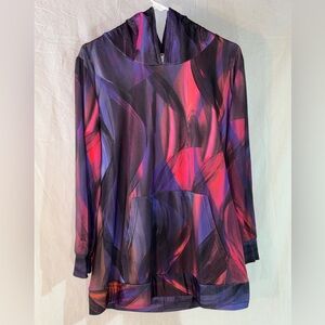 Vibrant Abstract Print Women's Hoodie